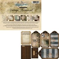 Дизайнерски хартии "Vintage Botanical", 20см, 12л., Alchemy of Art
