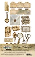 Дизайнерски елементи за изрязване "Vintage Botanical", 6л., Alchemy of Art