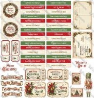 Дизайнерски хартии "Christmas Cheer", 30см, 5л., ScrapAndMe