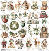 Дизайнерски лист с елементи за изрязване "Christmas Cheer-Christmas 32", ScrapAndMe