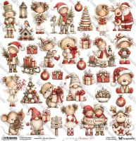 Дизайнерски лист с елементи за изрязване "Christmas Cheer-Christmas 33", ScrapAndMe